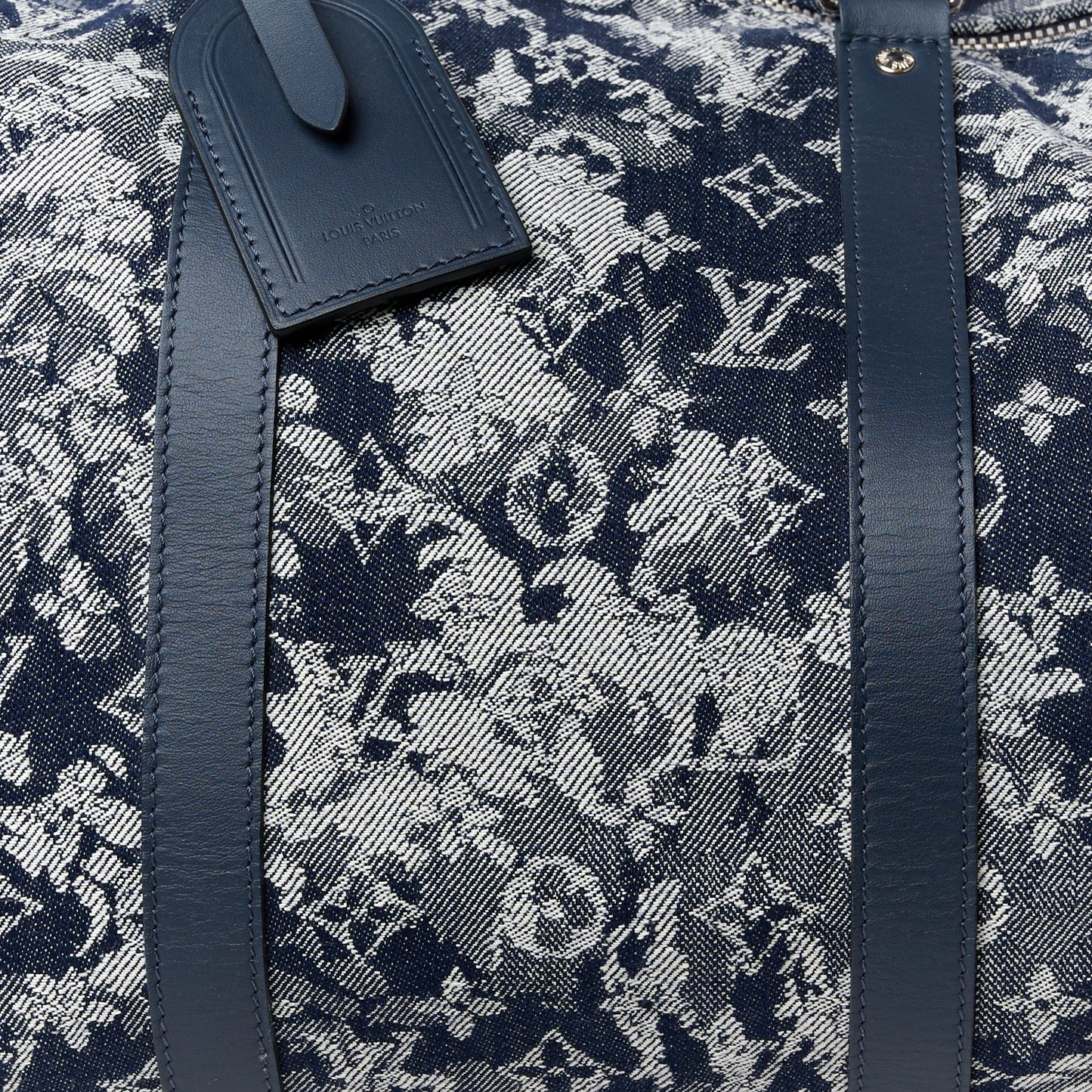 Monogram Tapestry Keepall Bandouliere 50 Bleu