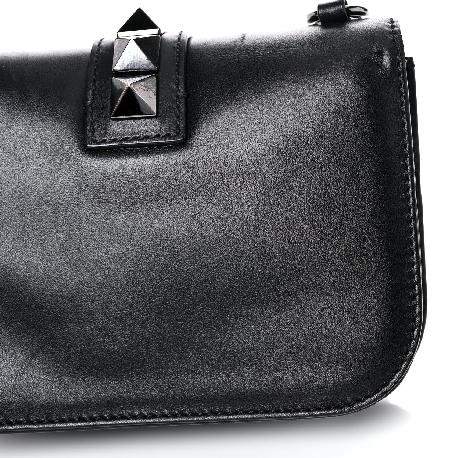 Valentino Garavani Vitello Small Glam Lock Rockstud Flap 21 of 22
