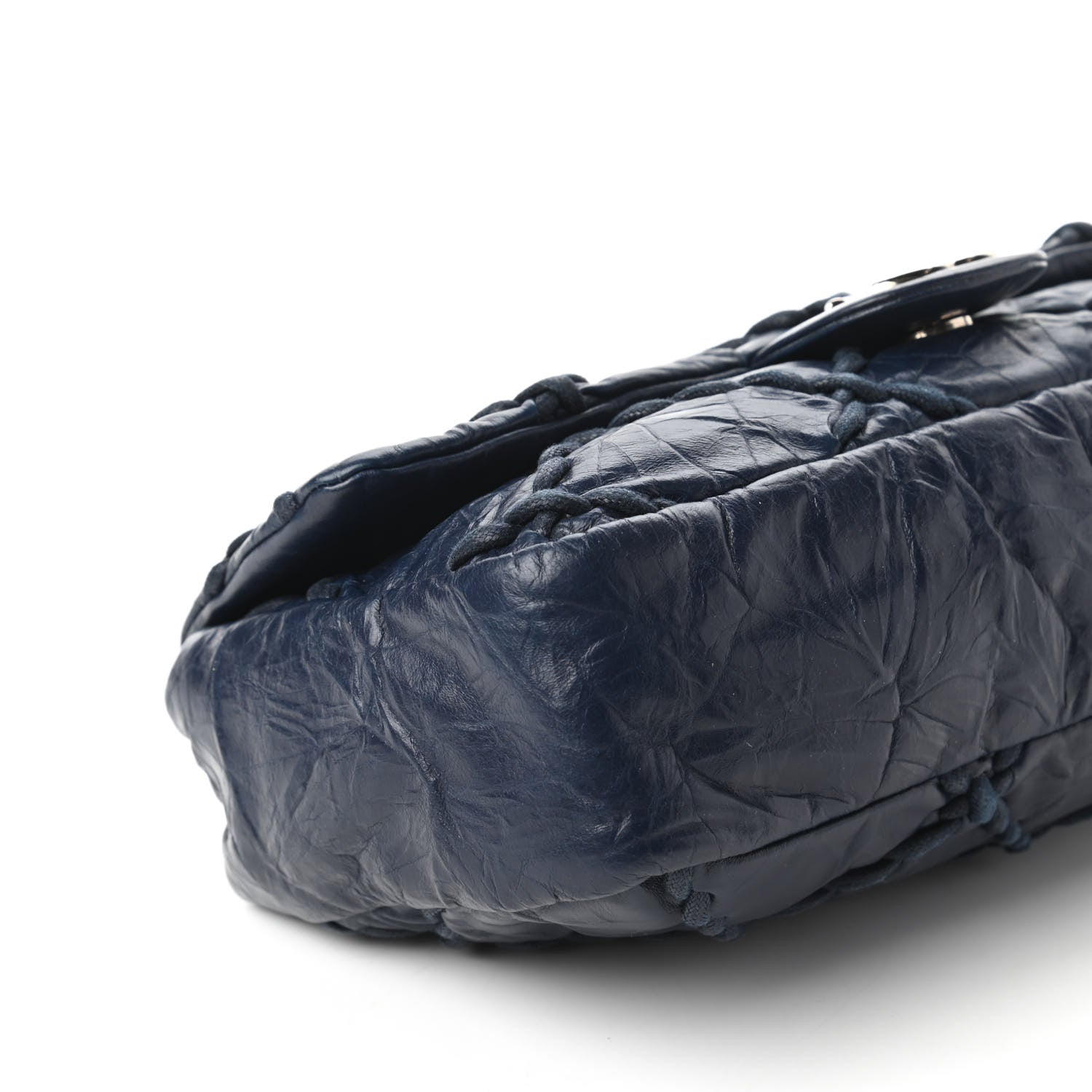 Chanel Calfskin Medium Ultra Stitch Flap Navy 6 of 10