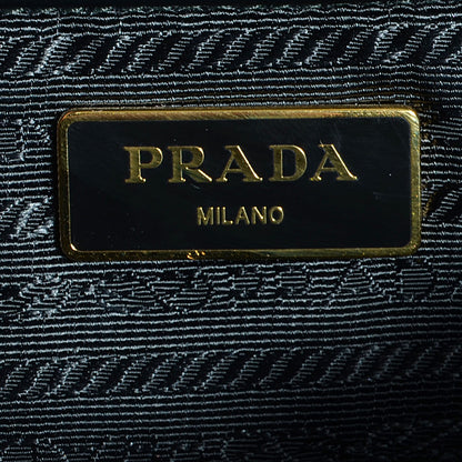 Prada Spazzolato Parabole Tote Nero Black 6 of 8