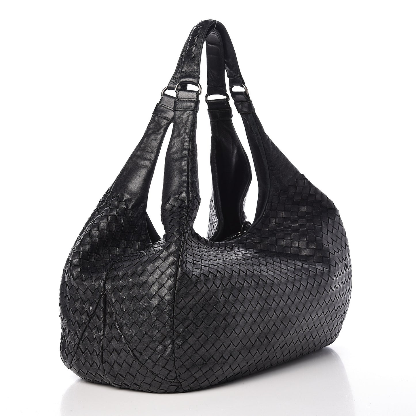 Nappa Intrecciato Large Campana Black