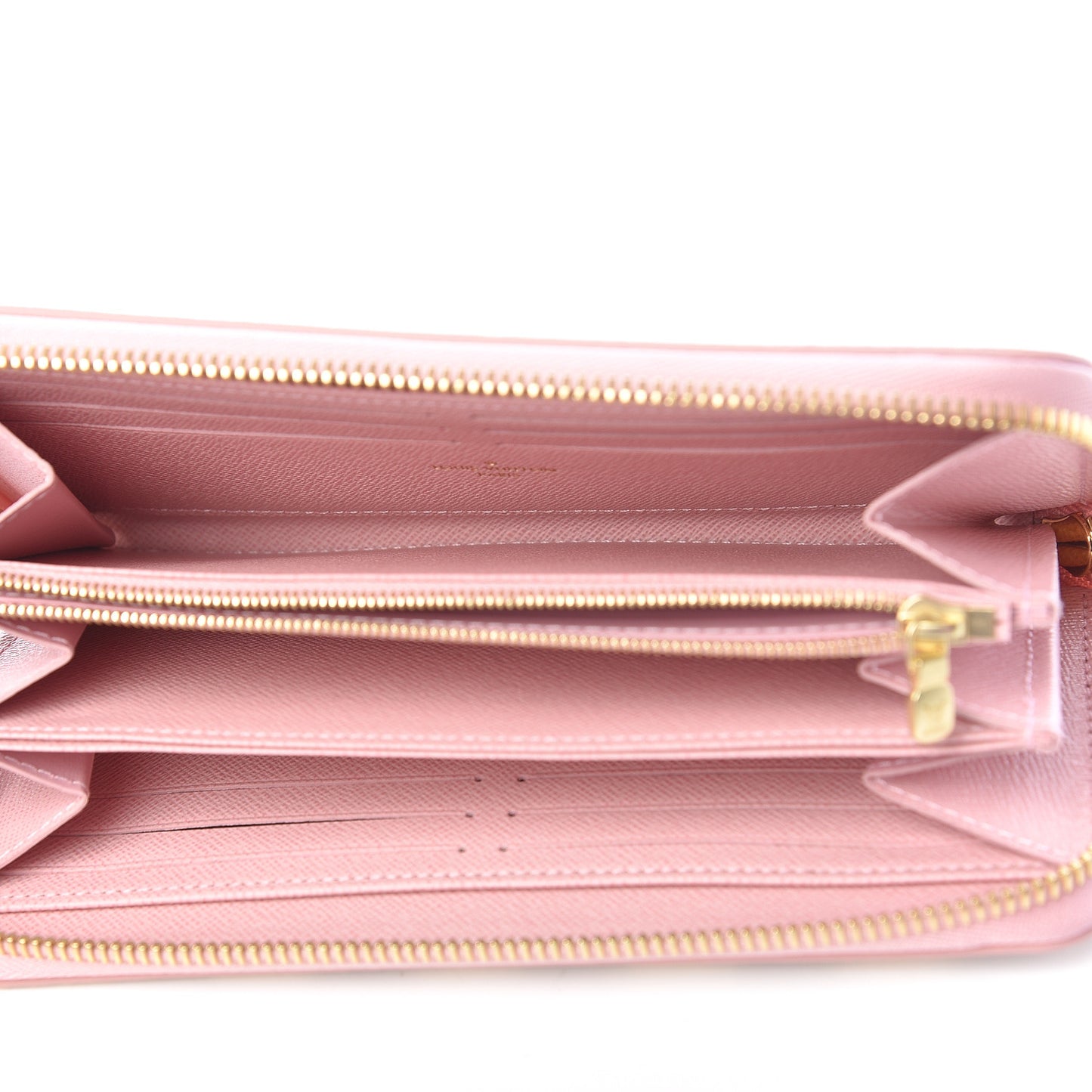 Damier Azur Zippy Wallet Rose Ballerine