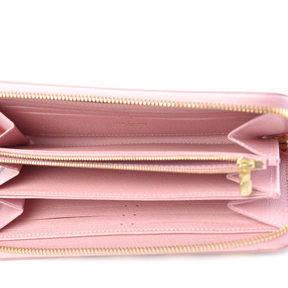 Louis Vuitton Damier Azur Zippy Wallet Rose Ballerine 5 of 8