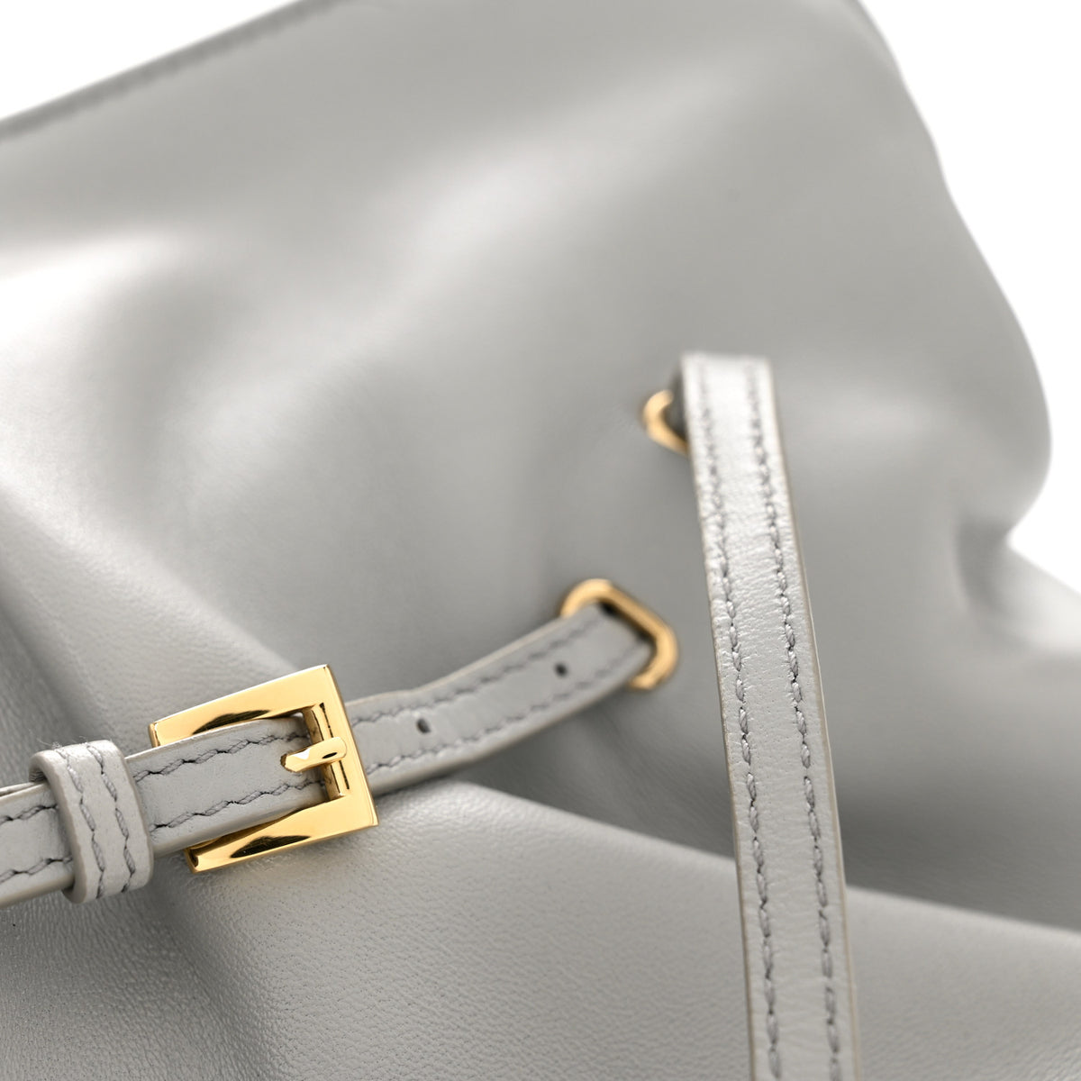 Nappa Small Dada Shoulder Bag Granite Gray