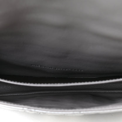 Christian Dior Patent Cannage New Lock Pouch Grey 4 of 4