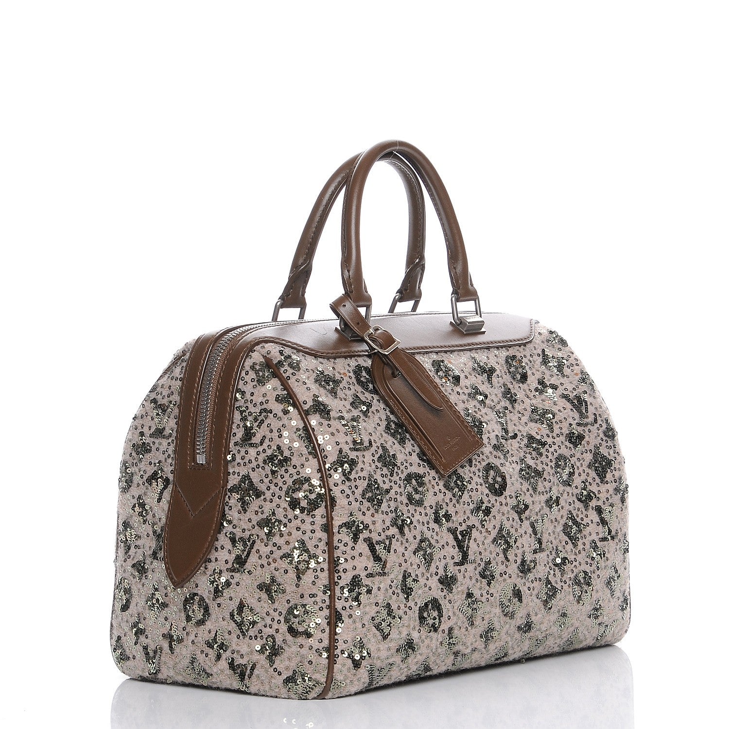 Louis Vuitton Sequin Monogram Sunshine Express Speedy Kaki 3 of 8