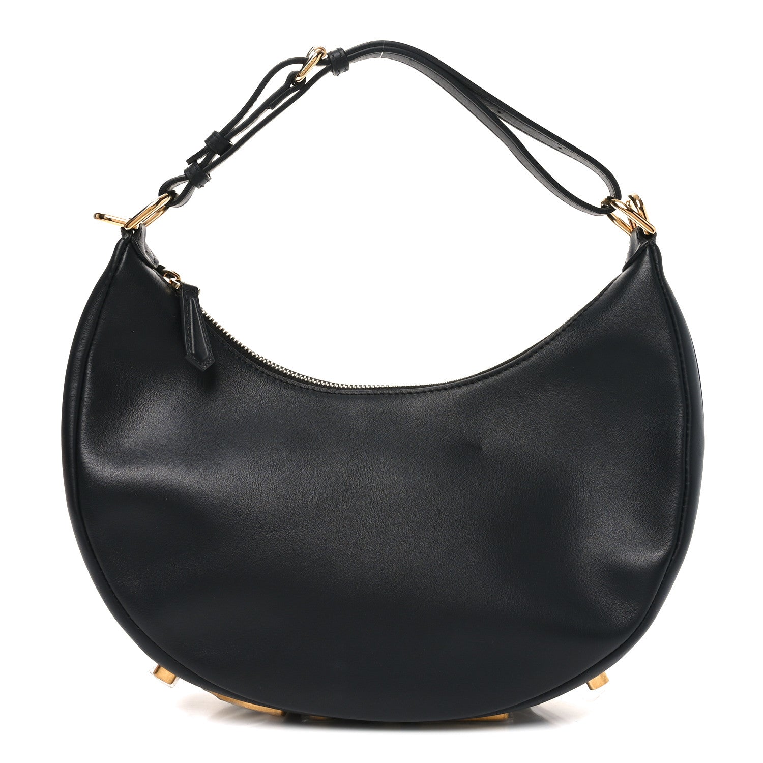 Fendi Vitello Grace Matte Small Fendigraphy Hobo Bag Black 1 of 10