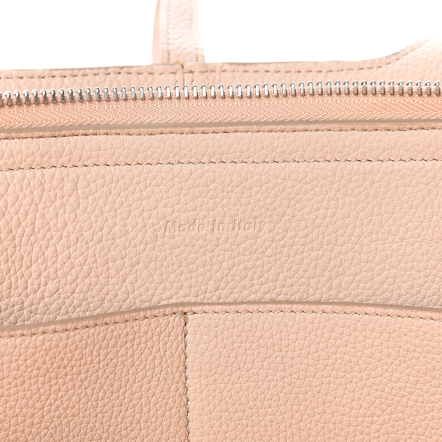 Baby Grained Calfskin Small Tri-Fold Bag Powder