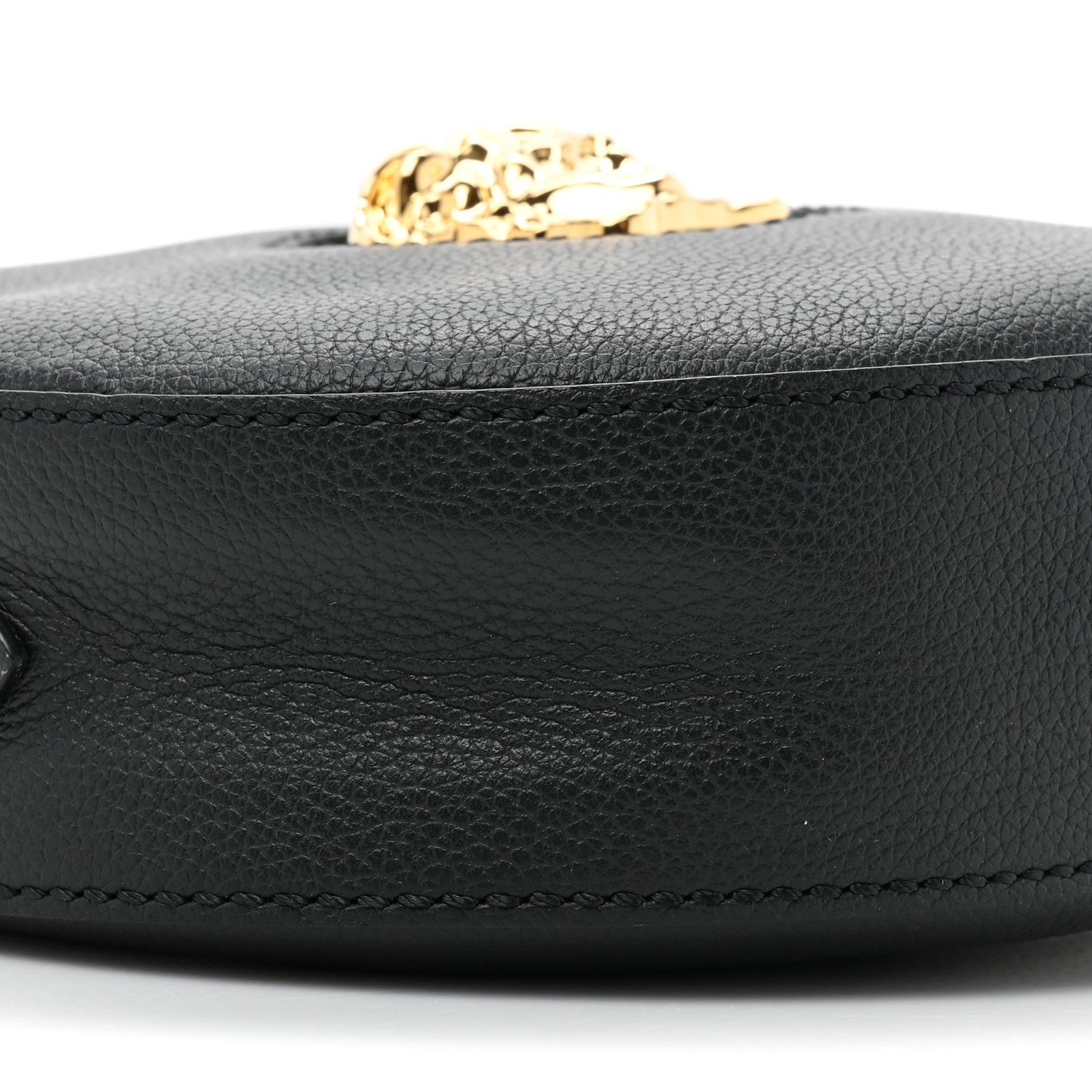 Versace Calfskin La Medusa Round Camera Bag Black 8 of 8