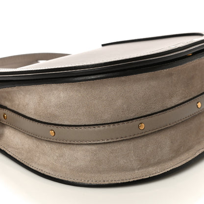 Chloe Calfskin Suede Medium Nile Bracelet Bag Motty Grey 8 of 9