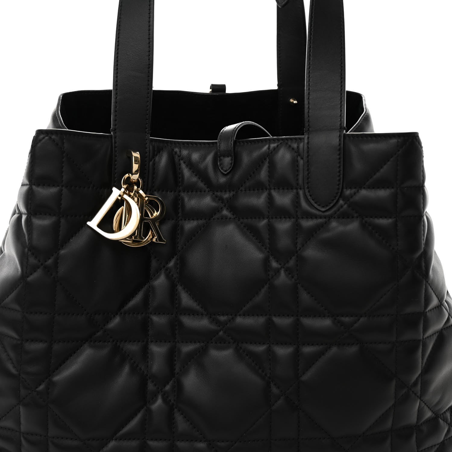 Christian Dior Calfskin Macrocannage Large Toujours Black 8 of 11
