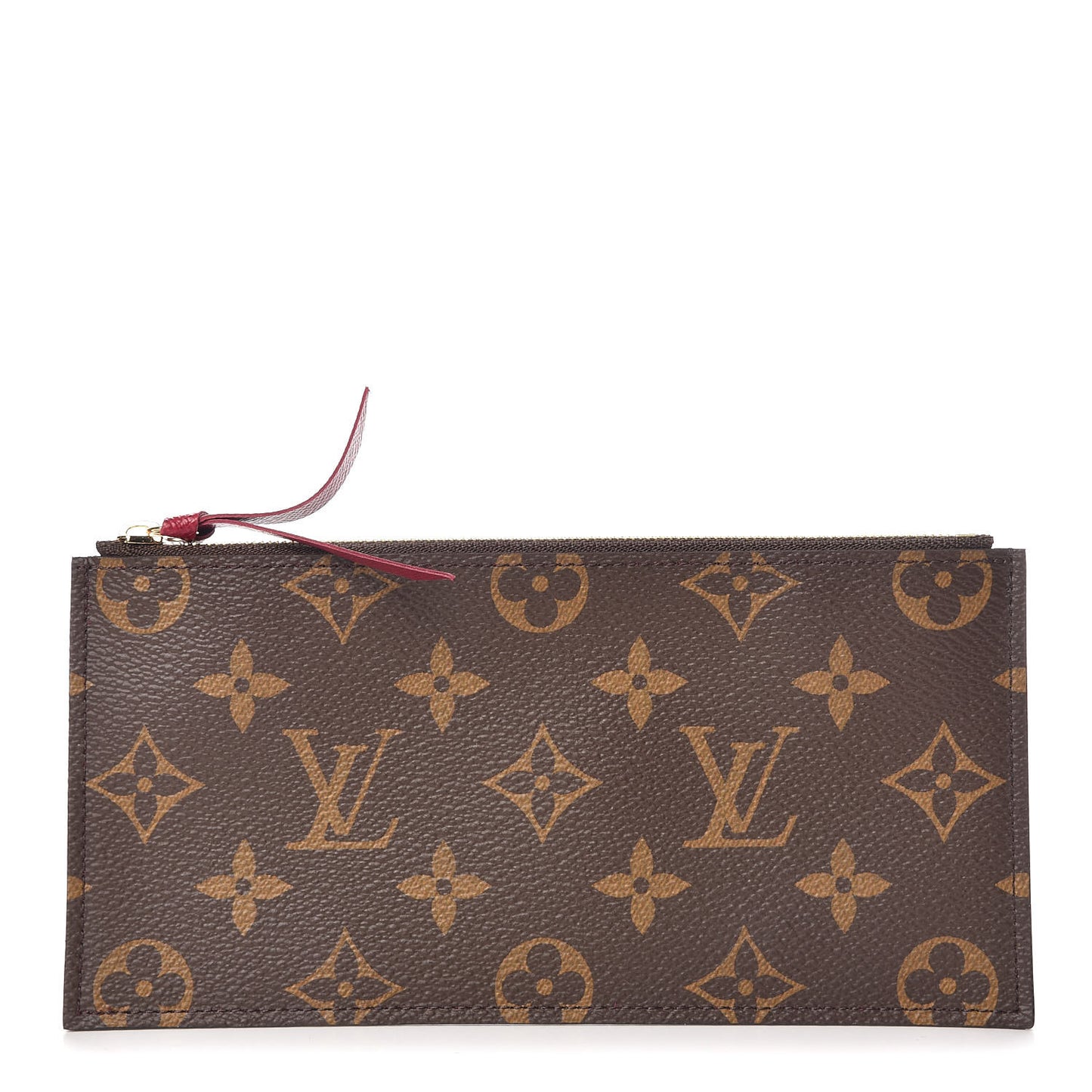 Monogram Felicie Chain Wallet Zippered Insert Fuchsia