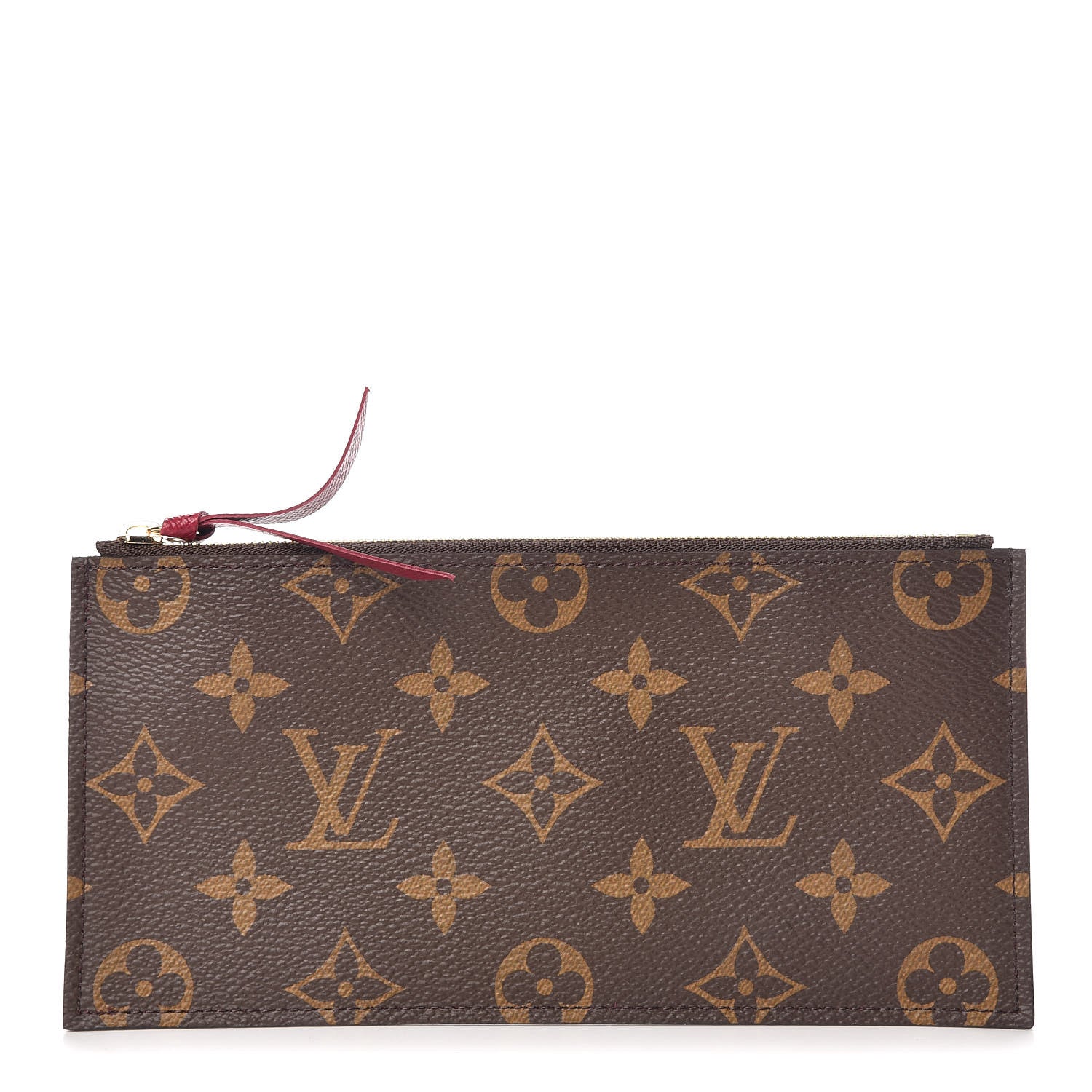 Louis Vuitton Monogram Felicie Chain Wallet Zippered Insert Fuchsia 1 of 7