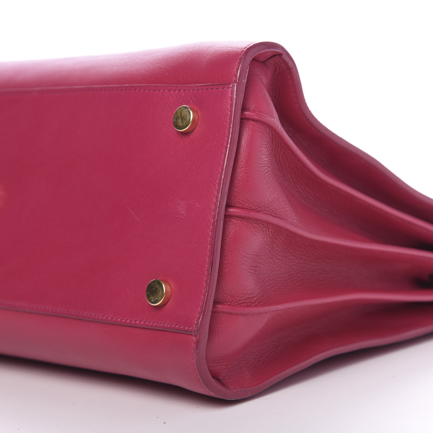 Saint Laurent Calfskin Small Sac De Jour Fuchsia 9 of 10