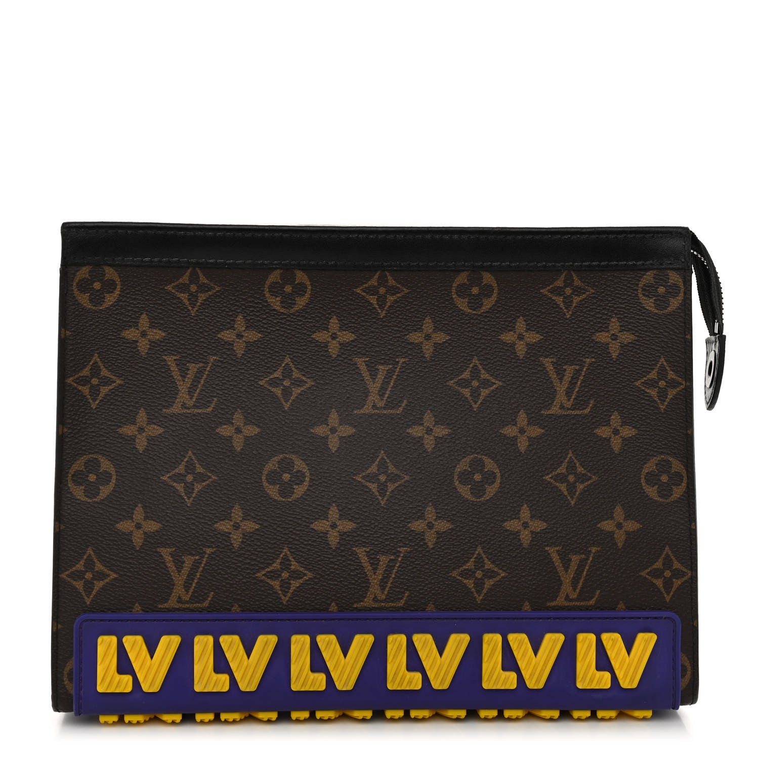 Louis Vuitton Monogram LV Rubber Pochette Voyage MM 1 of 9