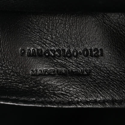 Saint Laurent Crinkled Calfskin Matelasse Monogram Baby Niki Chain Satchel Black 7 of 11