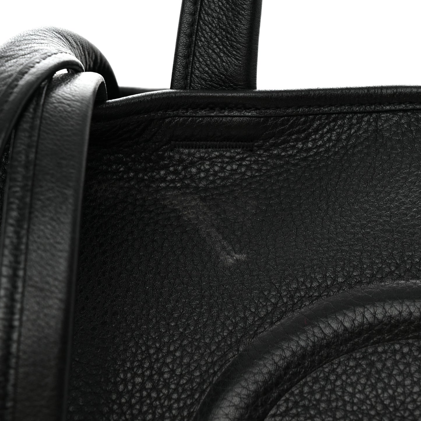 Pebbled Calfskin Medium Carry Bag Black