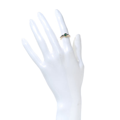 Cartier 18K Pink Yellow White Gold Emerald Ring 48 4.5 2 of 9