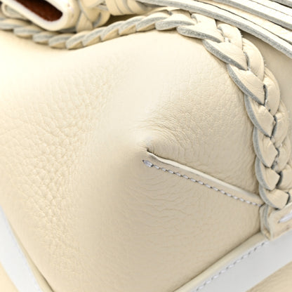 Chloe Grained Calfskin Medium Penelope Shoulder Bag White 10 of 11