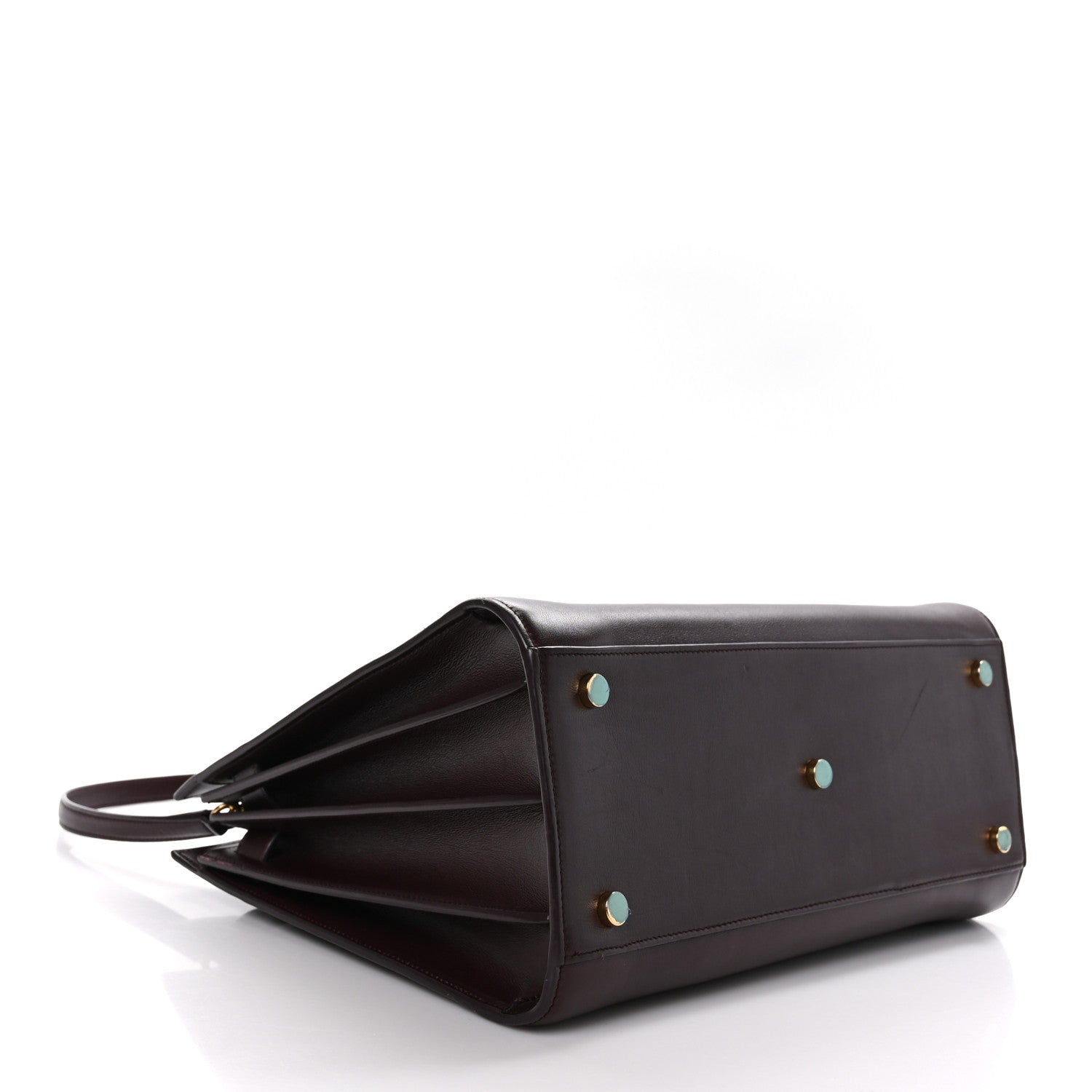 Saint Laurent Grained Calfskin Small Classic Sac De Jour Bordeaux 4 of 16