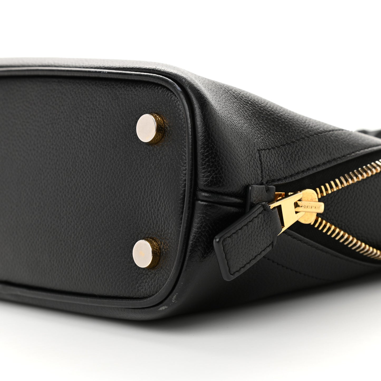 Pebbled Calfskin Medium Jennifer Zip Tote Black