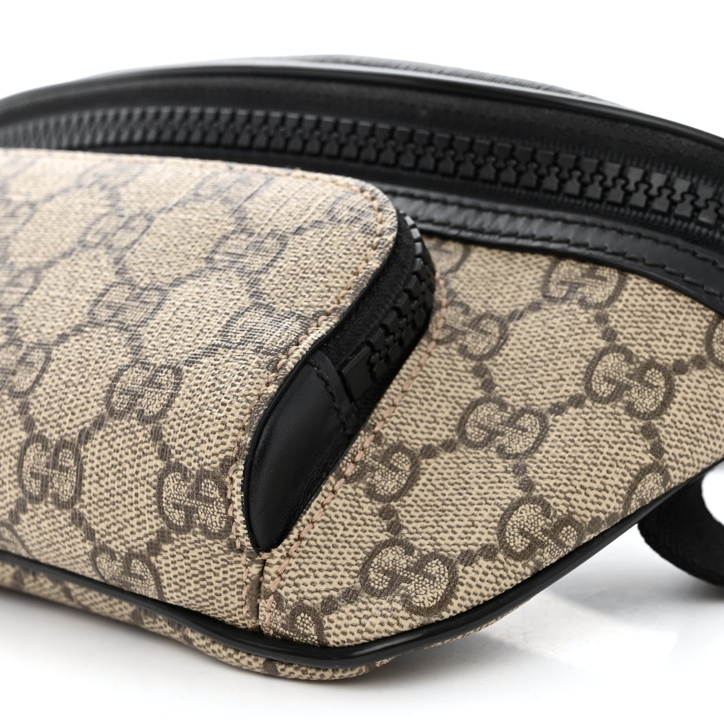 GG Supreme Monogram Belt Bag Black