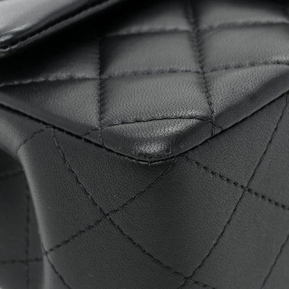 Chanel Lambskin Quilted Mini Top Handle Rectangular Flap Black 11 of 13