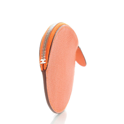 Hermes Chevre Mysore Evelyne Coin Purse Feu 3 of 7