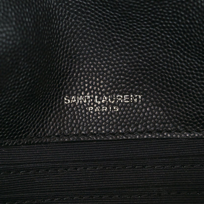 Saint Laurent Grain De Poudre Monogram Toy West Hollywood Fold-Over Bag Black 7 of 12