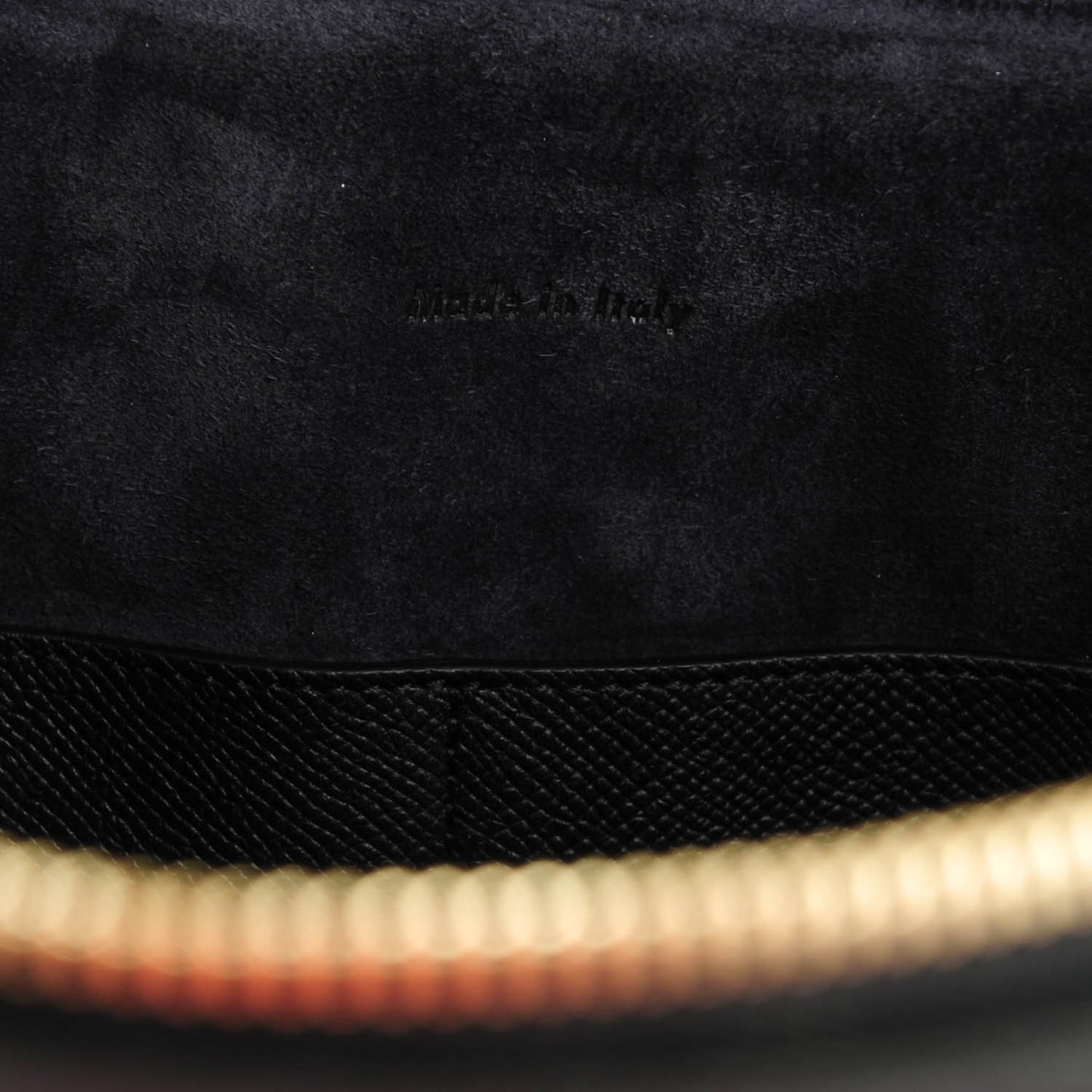 Baby Grained Calfskin Mini Belt Bag Black