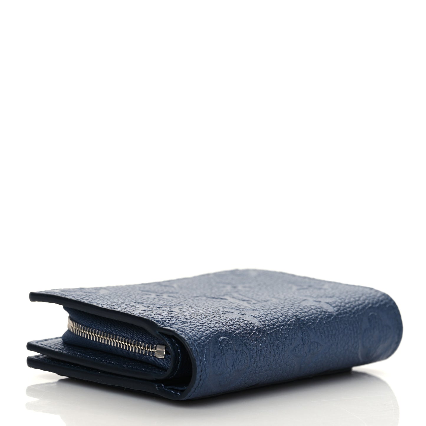 Metallic Empreinte Clea Wallet Navy Nacre