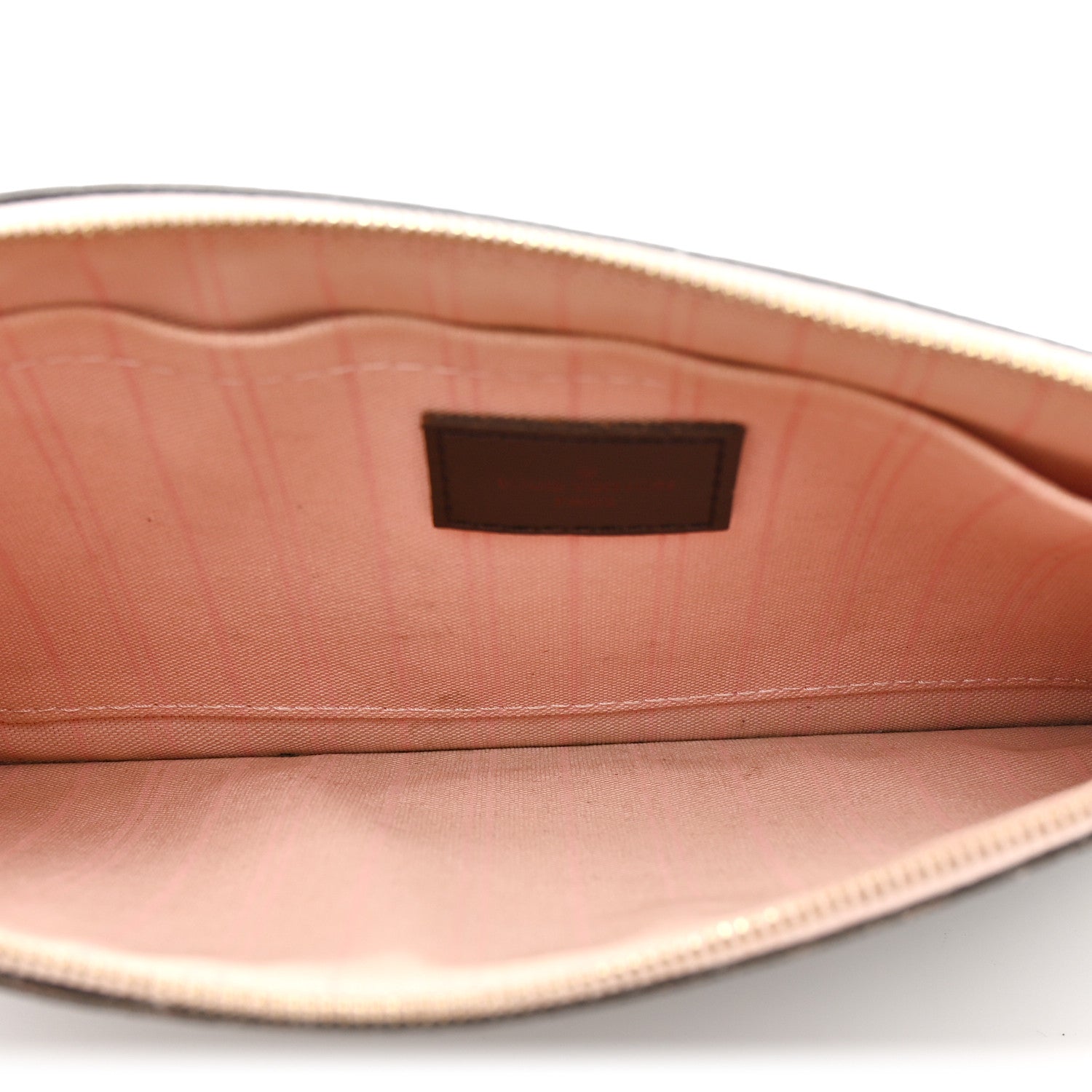 Louis Vuitton Damier Ebene Neverfull MM GM Pochette Rose Ballerine 5 of 11