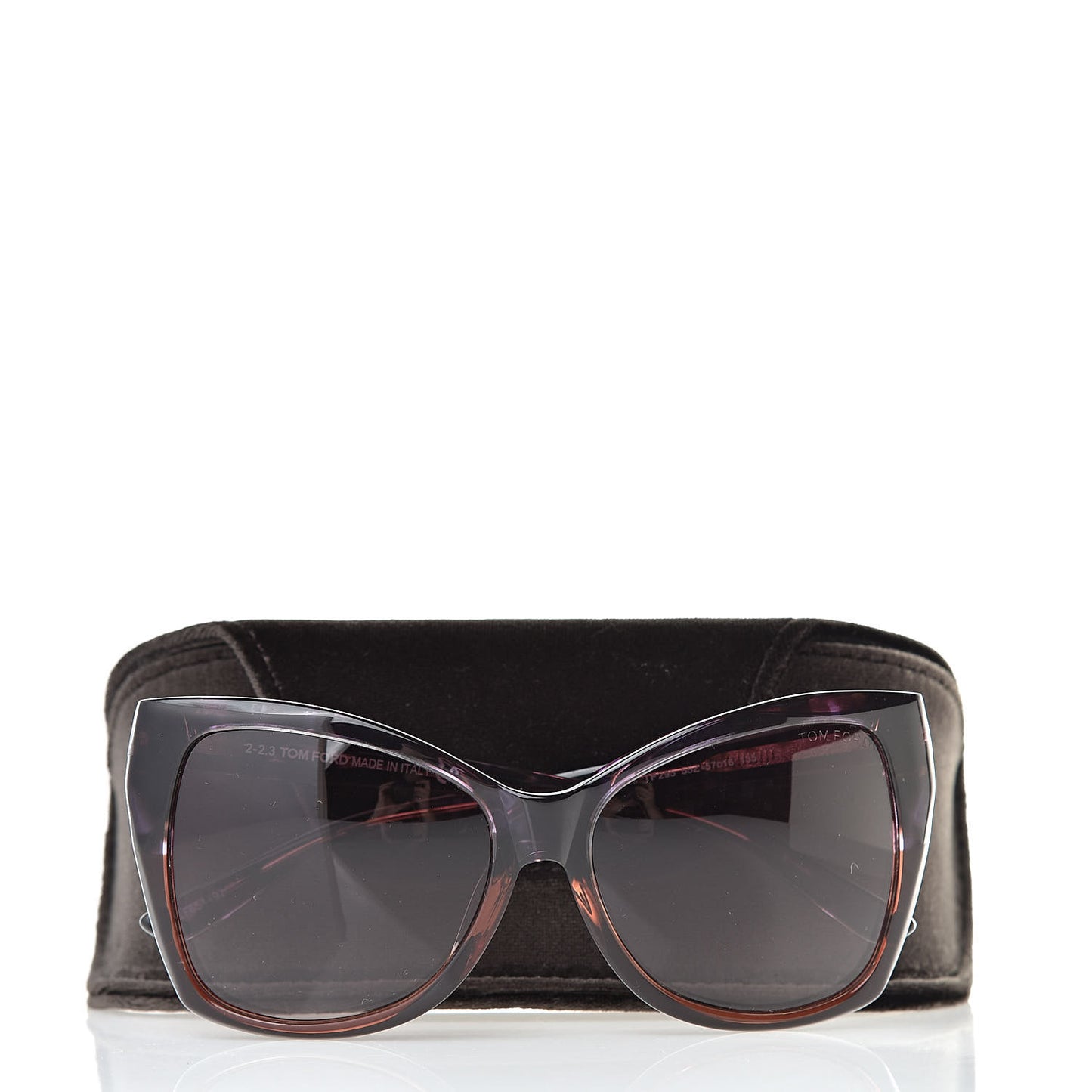 Carli Oversize Square Cateye Sunglasses TF295 Purple