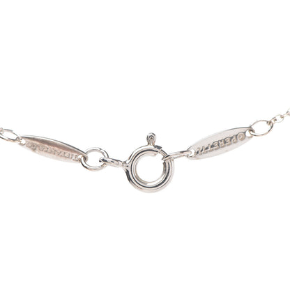 Tiffany Sterling Silver Diamond .05ct Elsa Peretti Diamonds by the Yard Pendant Necklace 6 of 9