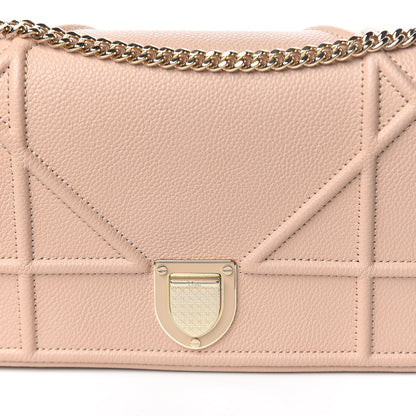 Christian Dior Grained Calfskin Diorama Wallet on Chain Pouch Nude 10 of 10
