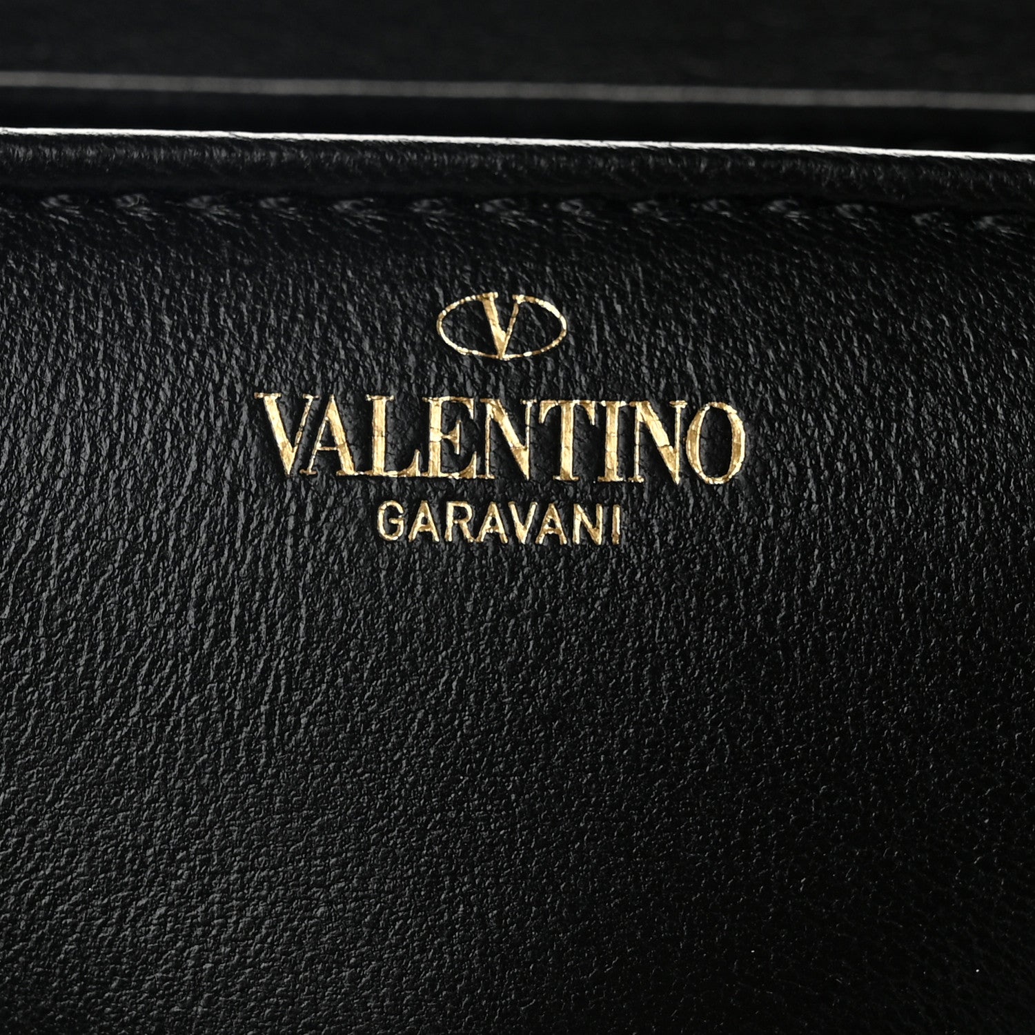 Valentino Garavani Nappa One Stud Chain Clutch Black 1971761