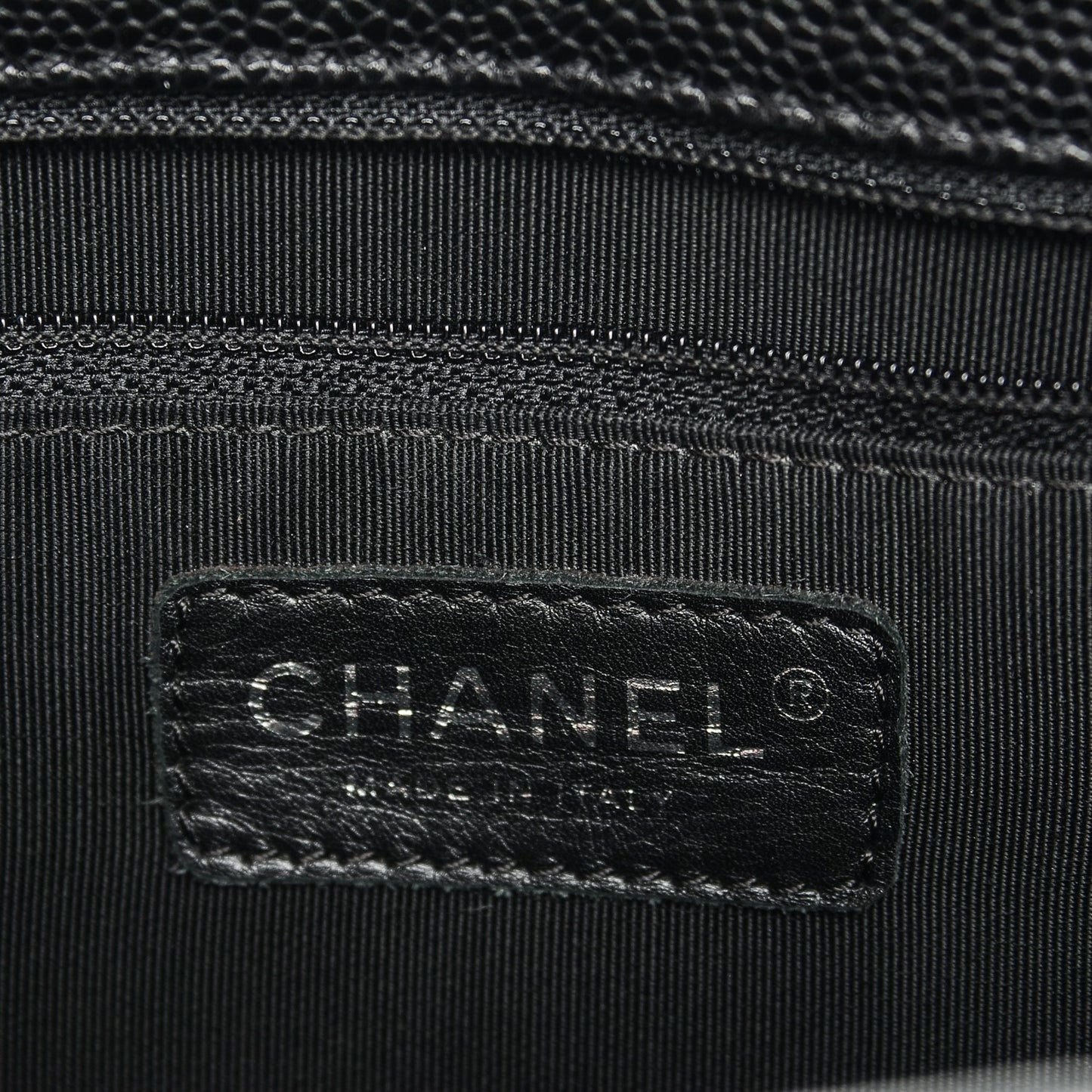 Caviar Quilted Grand Shopping Tote GST Black
