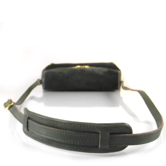 Suede Shoulder Bag Green