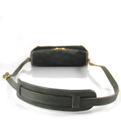 Gucci Suede Shoulder Bag Green 4 of 8