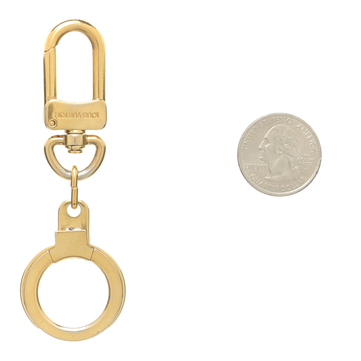 Louis Vuitton Pochette Extender Key Ring Gold 2 of 3