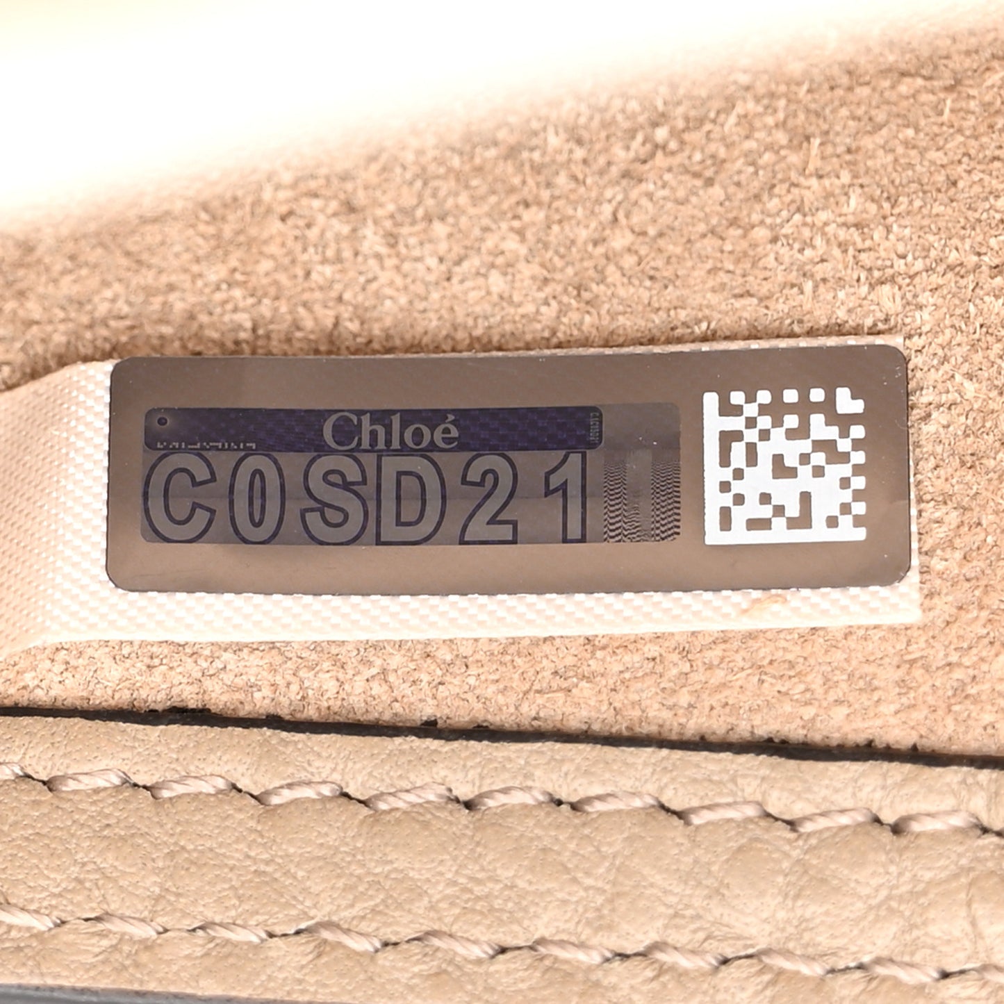 Calfskin Suede Small Nile Bracelet Bag Motty Grey
