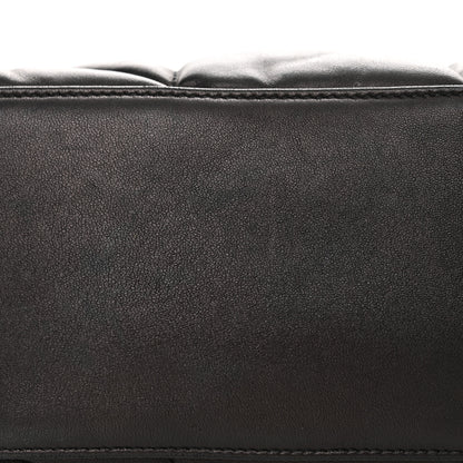 Saint Laurent Lambskin Quilted Monogram Monochrome Medium Loulou Puffer Chain Satchel Black 15 of 17