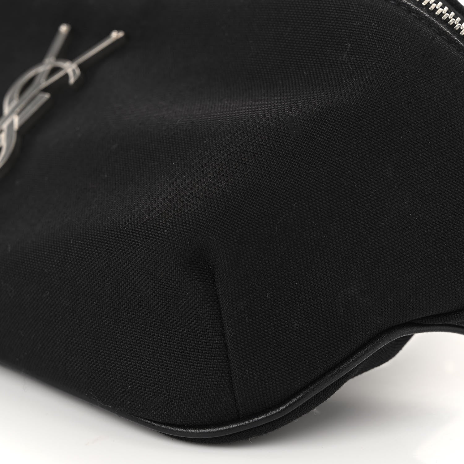 Saint Laurent Canvas Monogram Belt Bag Black 9 of 9