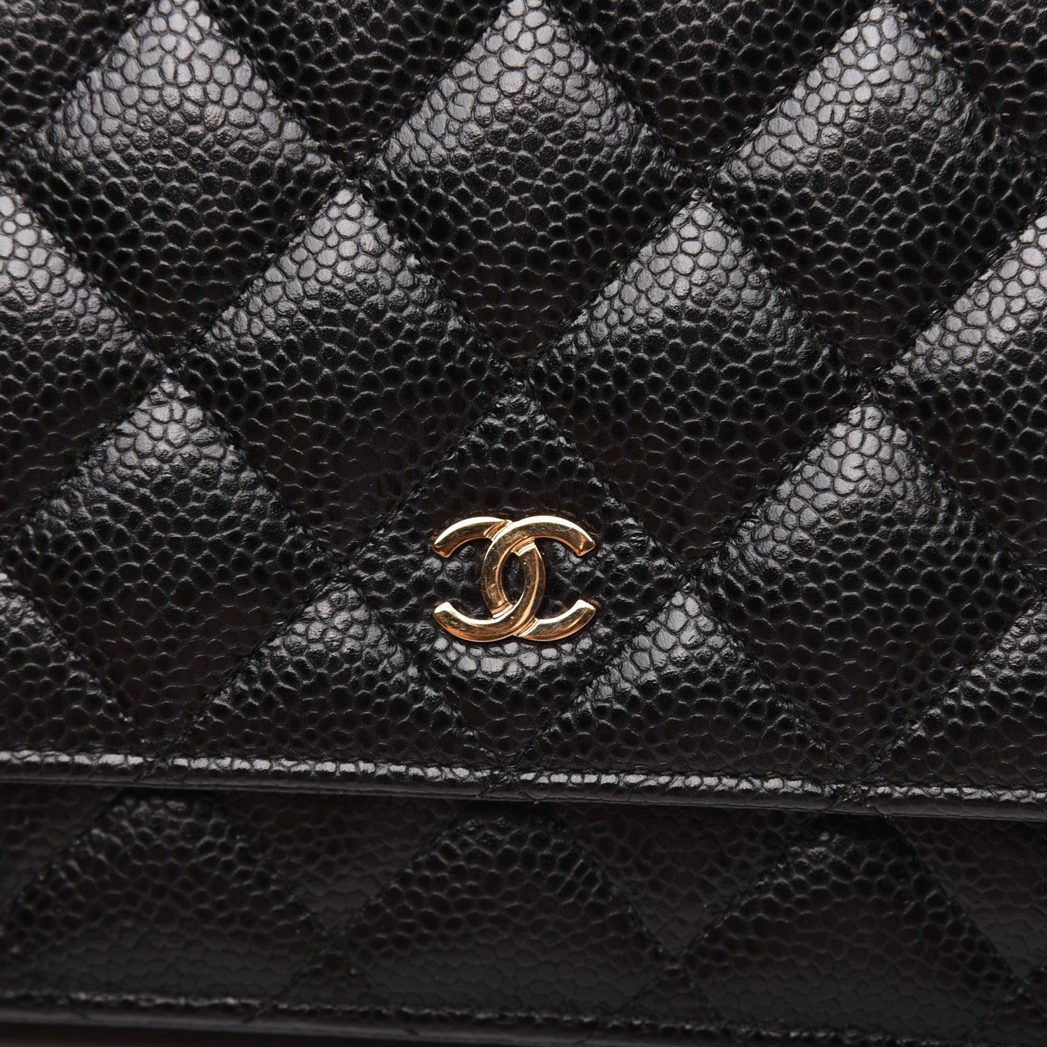 Chanel Caviar Quilted Wallet On Chain WOC Black 17 of 19