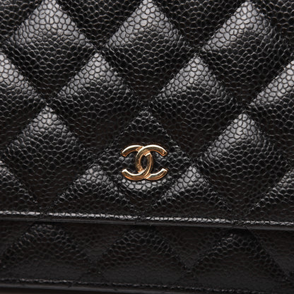 Chanel Caviar Quilted Wallet On Chain WOC Black 17 of 19