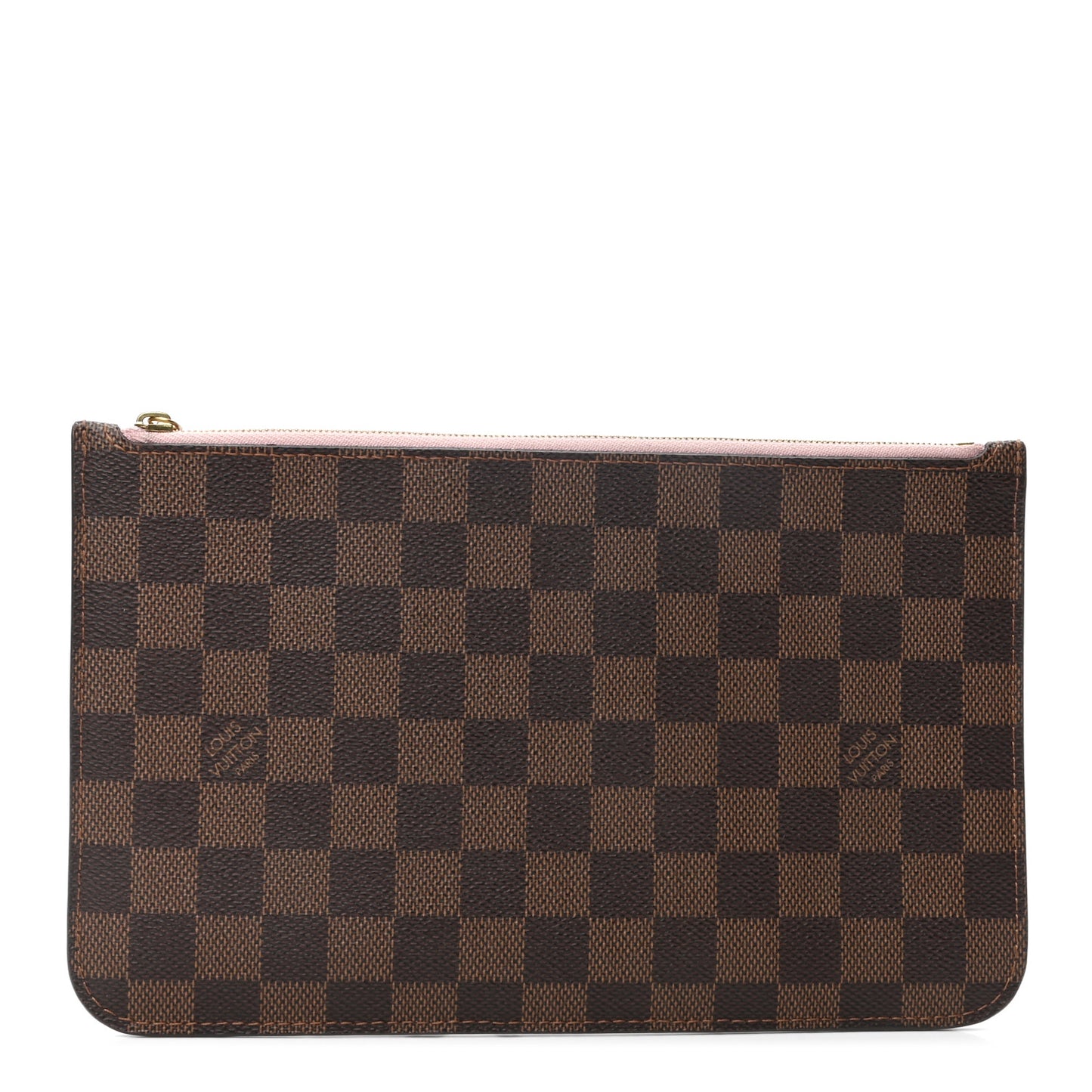 Damier Ebene Neverfull MM GM Pochette Rose Ballerine