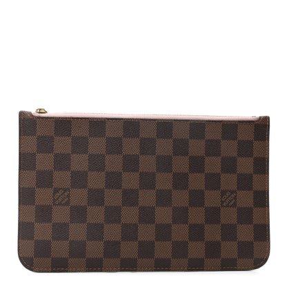 Louis Vuitton Damier Ebene Neverfull MM GM Pochette Rose Ballerine 1 of 7