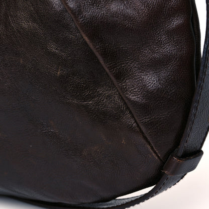 Saint Laurent Buffalo Leather Medium Mombasa Horn Bag Brown 13 of 16