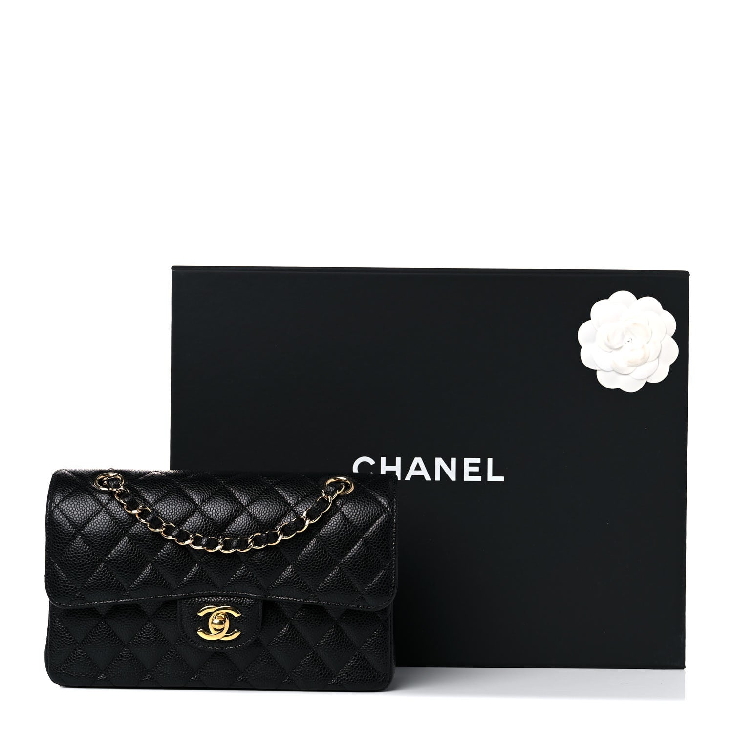 Chanel Caviar Quilted Small Double Flap Black 10 of 10