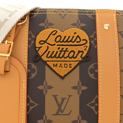 Louis Vuitton X NIGO Reverse Monogram Stripes City Keepall Bandouliere Brown 7 of 10